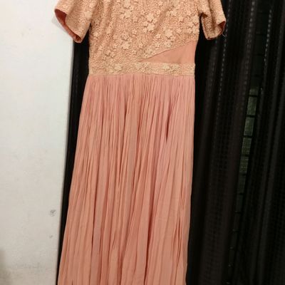 Georgette Sequence Work Looking for this same colour beautiful Designer Gown,  White at Rs 1350 in Surat