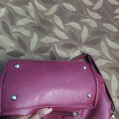 Handbags | Beautiful Merron Colour Caprese Brand Ladies Purse | Freeup