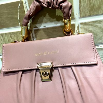 Charles and keith discount bag pink fur