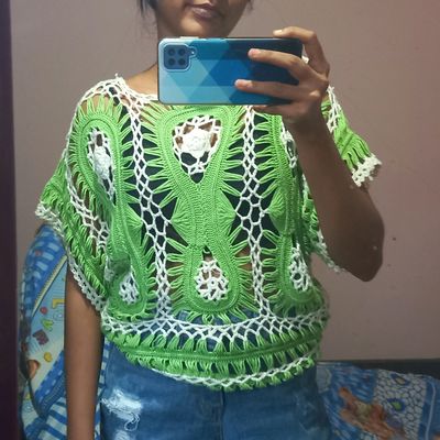 Top blusa a cheap crochet