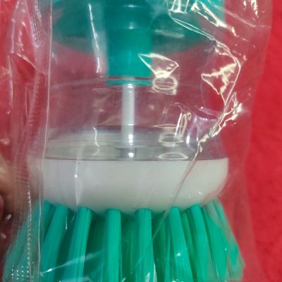 159 Plastic Wash Basin Brush Cleaner with Liquid Soap Dispenser (Multi –  maviyu4.com