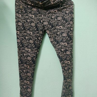 Buy CODE By Lifestyle Women Navy Blue Printed Treggings - Jeggings for  Women 8004363 | Myntra