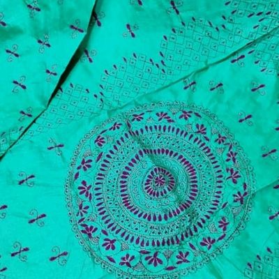 Kantha Stitch Saree (adi76835)