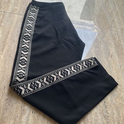 Buy QIANXIZHAN Women's Harem Pants, High Waist Yoga Boho Trousers with  Pockets, Black Flower, Medium at Amazon.in