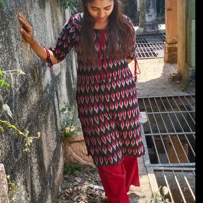 Knee Long Round Neck New straight kurta set with new style in saganeri  block print, Size: M L Xl Xxl at Rs 1200/piece in New Delhi