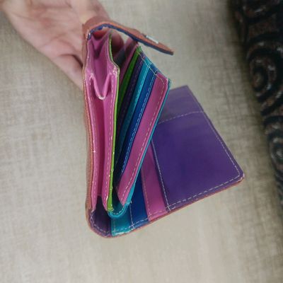MANYIDI S-149 Women's Wrist Pouch Bag Large Capacity PU Leather Clutch Purse  Wallet Business Handbag - Purple Wholesale | TVCMALL