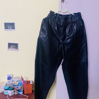 Zara Leather Pants, Women's Fashion, Bottoms, Jeans & Leggings on Carousell