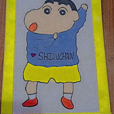How to draw shinchan step by step - YouTube