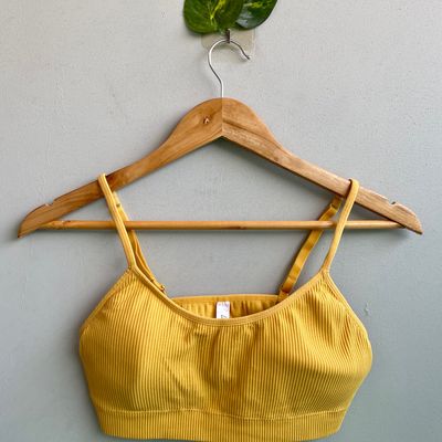 Active Wear, Hot Mustard Color LILY LOVES Brand Sports Bra