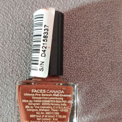 Faces Canada nail enamel small splash (contd.) mahogany 107 - Kart Shoppers