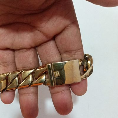 Mens Thick Gold Bracelet Imitation Jewelry Best Selling Design Online  BRAC070