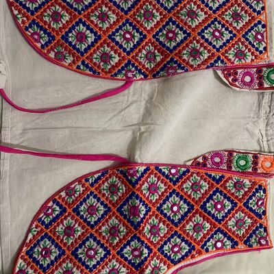 Buy EthnicJunction Rajasthani Mirror Work Chanderi Embroidery Unstitched  Salwar Kameez Dress Material - at Best Price Best Indian Collection Saree -  Gia Designer
