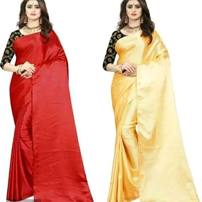Shop Magenta Satin Blend Embroidered Saree Party Wear Online at Best Price  | Cbazaar