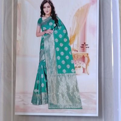 Shop Now Designer Chiffon Sarees Cyan Chiffon Sarees With Golden Lace  Border Work – Lady India