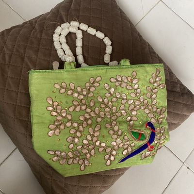 Butterfly Embroidery Shell Bag Women's Canvas Handbags - Temu