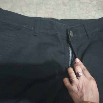 Black Cotton Pant