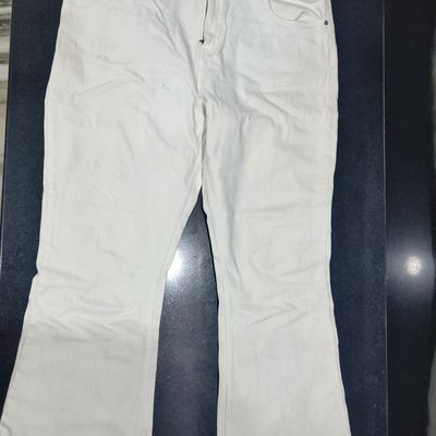 White Bootcut Pants – Jasminum