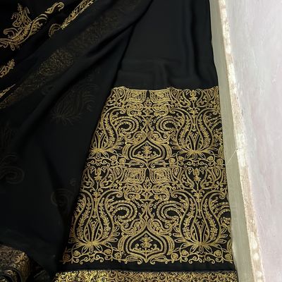 Designer Black Saree at Rs 1425.99 | Mumbai | ID: 24429082197