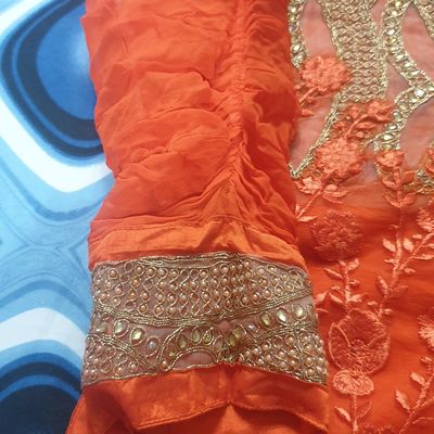 Boat Neck Suit Design | Bollywood style gown | Wedding Party Wear Gown-gemektower.com.vn