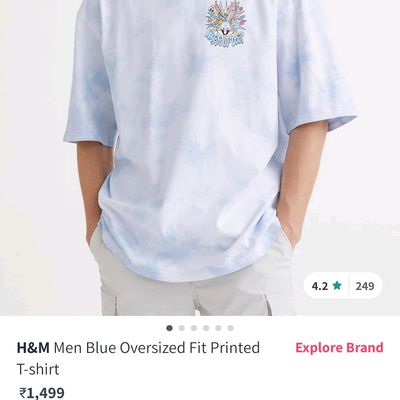 H and m clearance oversized t shirt