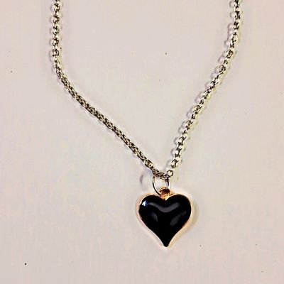 Buy Black Heart Choker Dainty CZ Heart Choker Necklace, Small Heart Choker,  Delicate Choker, Valentines Day Gift for Her Online in India - Etsy