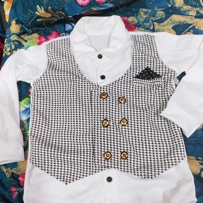 Baby Boy Clothes Formal Romper Gentleman Tie Outfit Newborn One-Piece  Clothing | eBay