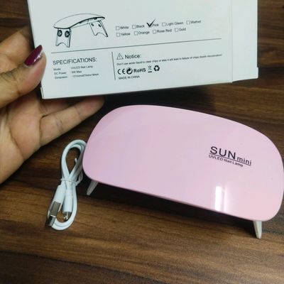Buy OPTRA-Granth Shoppers White, Pink Led Uv Nail Polish Dryer Curing Lamp  Light Portable Online at Best Prices in India - JioMart.