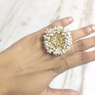 Buy Zaveri Pearls Set of 3 splendacious Rose Gold Contemporary Cubic  Zirconia Brass Rings-ZPFK11176 online