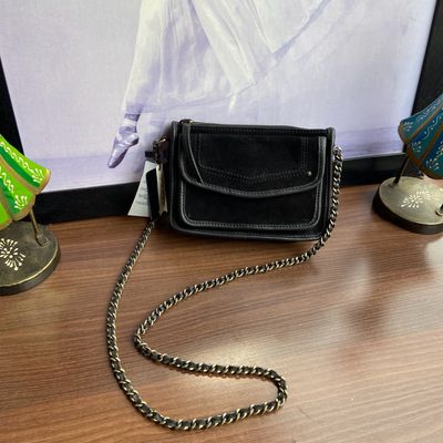 Mango solid shop sling bag