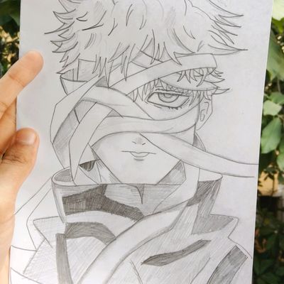 Handsome anime young adult,pencil sketch,pencil drawing on Craiyon