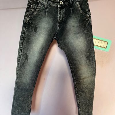Baggy Jeans- Black Solid Wash Denim Jeans for Men Online | Powerlook-cheohanoi.vn