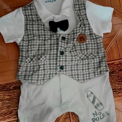 Baby Boy Suit With Hat 3 6 Months Newborn Gentleman Formal Dress Toddler  Outfit Suits Romper +bowtie + Suspender Pants Wedding - Baby's Sets -  AliExpress