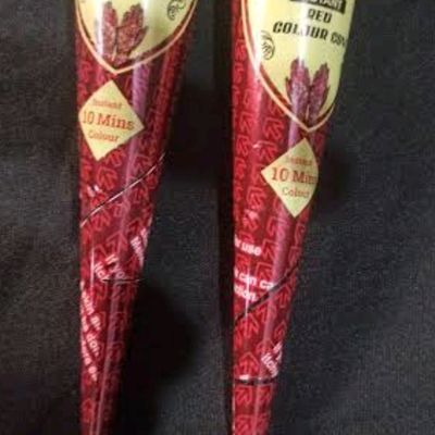 Buy Rjani Gold DIAMOND mehandhi cone (fast red colour), red cherry henna  past, instant tatoo outline mehandi cone(COMBO pack of 2 boxes) - Lowest  price in India| GlowRoad