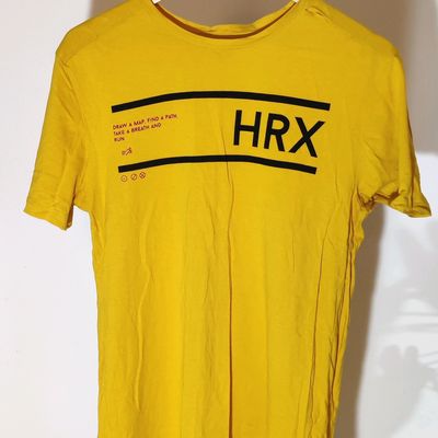 HRX Men Black Printed T-shirt – Fashion House