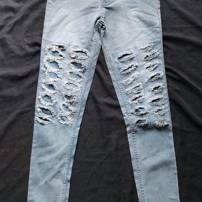 Denim Vistara Damage jeans for women-sonthuy.vn