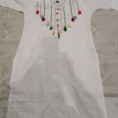 13 Stylish Models of white embroidery kurti Designs for Every Occasion