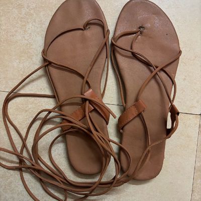 Tie up Sandals for Womens Girls Travel Gladiator Flat Sandal for Summer  Beach Ankle Strap Thong Flat Roman Flip Flops Shoes Sandals - Walmart.com