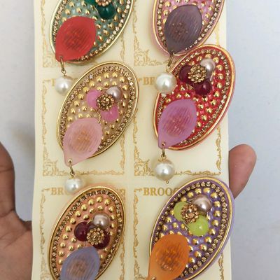 Buy Adhira's Fancy Saree pin/Brooch/X Pin/Hijab pin/Safety pin/Plastic  safety pins clip Online at Best Prices in India - JioMart.