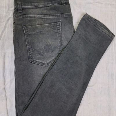 Buy Black Low Rise Faded Glenn Slim Jeans for Men