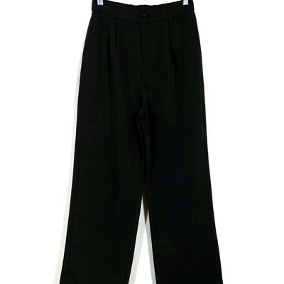 Buy Jet Black Trousers & Pants for Men by NETPLAY Online | Ajio.com