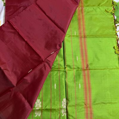 GREEN BANANA PITH SAREE – TRARANG