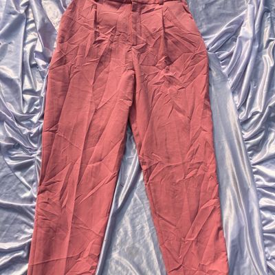 Zara Women High Waisted Belted Pants Ecru 4387/030 | eBay