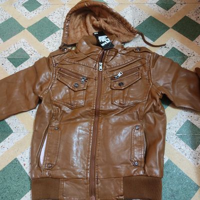 Baccho ki leather sale ki jacket