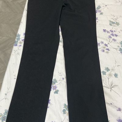 Mens Plain Black Comfort Fit Formal Trousers For Corporate Uniforms  Uniform Sarees