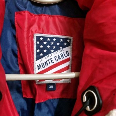 Buy Monte Carlo Multi Colourblocked Stand Collar Jacket online
