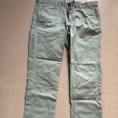 Indian Terrain light grey cotton trouser in solid - G3-MCT0833 |  G3fashion.com