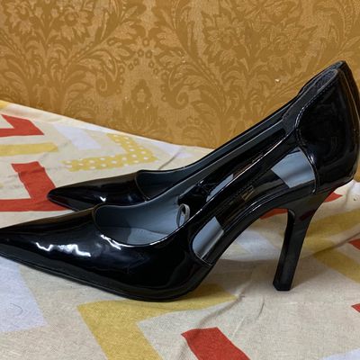 Zara women's checked heel court shoes size 37 | eBay
