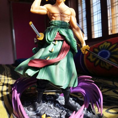 One Piece 18cm anime action figure roronoa zoro three-blade Sa-maximum  Manga PVC – Itty Bitty