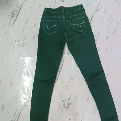 Buy Olive Jeans & Jeggings for Girls by MARZIPAN Online | Ajio.com