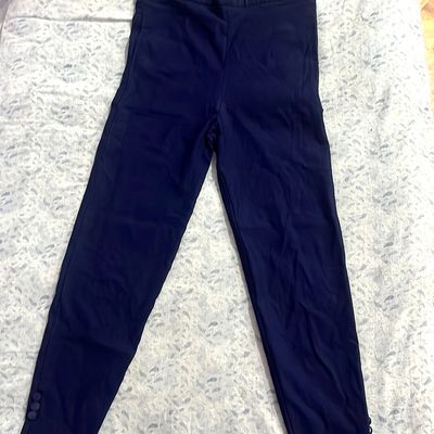Navy Blue Cotton Pant